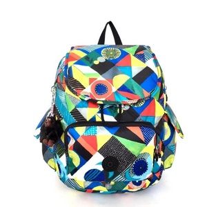 Kipling Multicolor Geometric Laptop Backpack